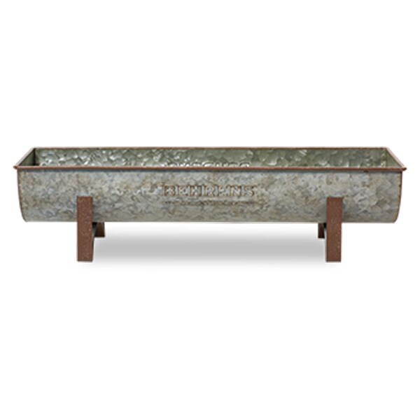 Behrens Trough Planter, Galvanized Steel M19TP2 Zoro